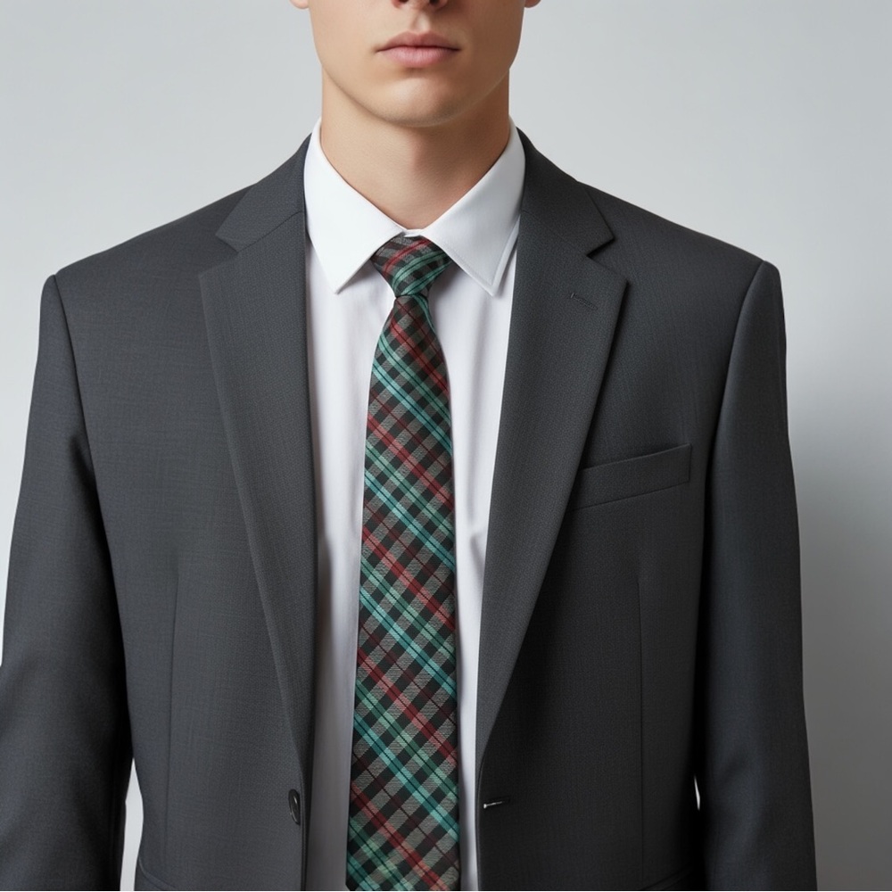 J. Ferrar Men's plaid tie